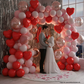 Love Theme Anniversary & Valentine Decoration Set | 62 Pcs Romantic Room Decoration