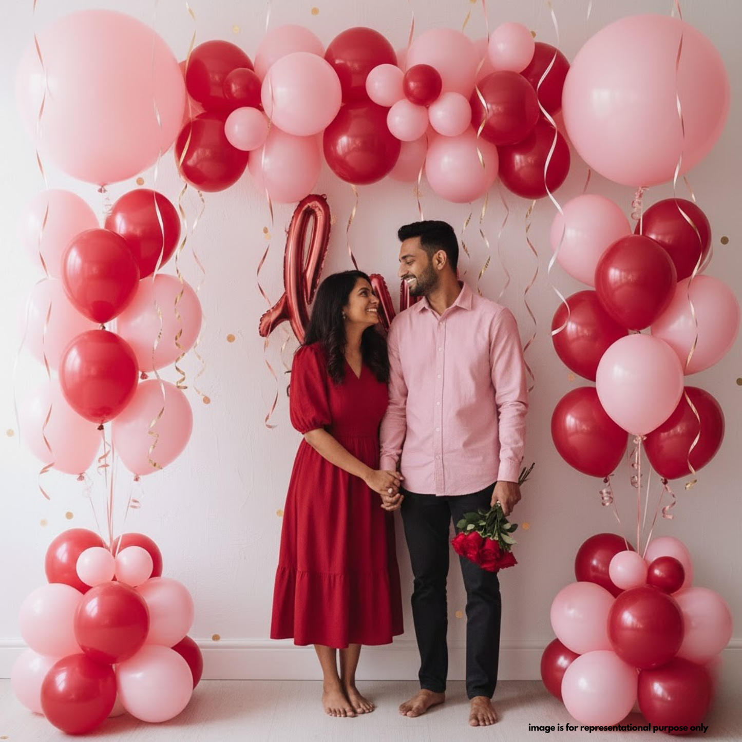 Metallic Valentine Balloon Decor Kit (33 pcs)
