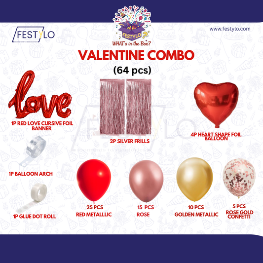 Anniversary & Valentine Love Room Decoration Combo | Festylo