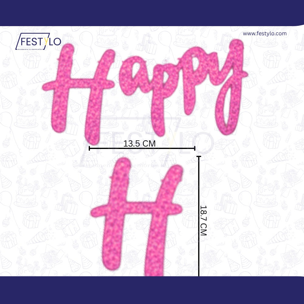 Pink Theme Birthday Decoration Combo – 59 Pcs