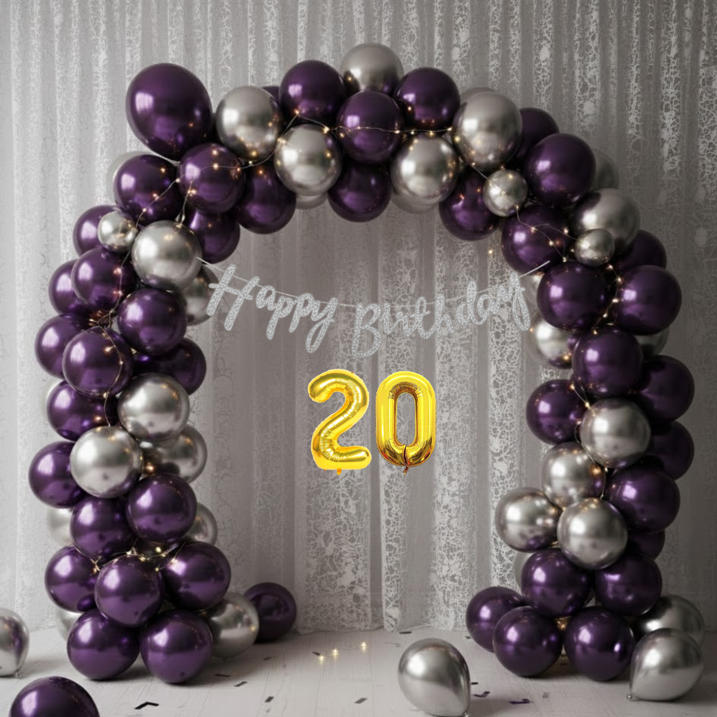 20th Birthday Milestone Decoration Kit