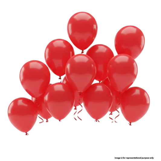 Premium Red Party Balloons Pack (25 pcs)